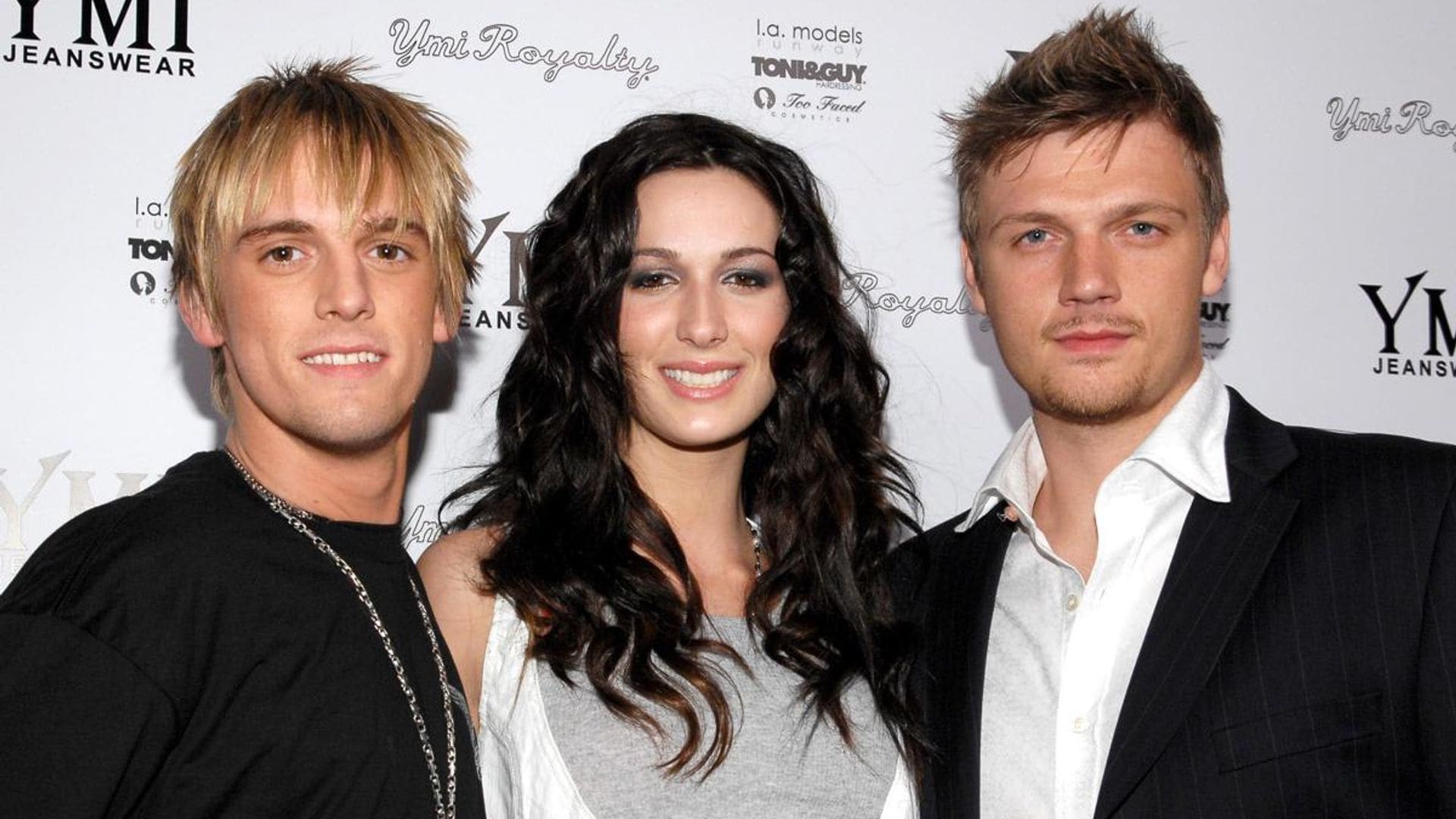 Aaron Carter, Angel Carter and Nick Carter at YMI Jeans Fashion Show and Party