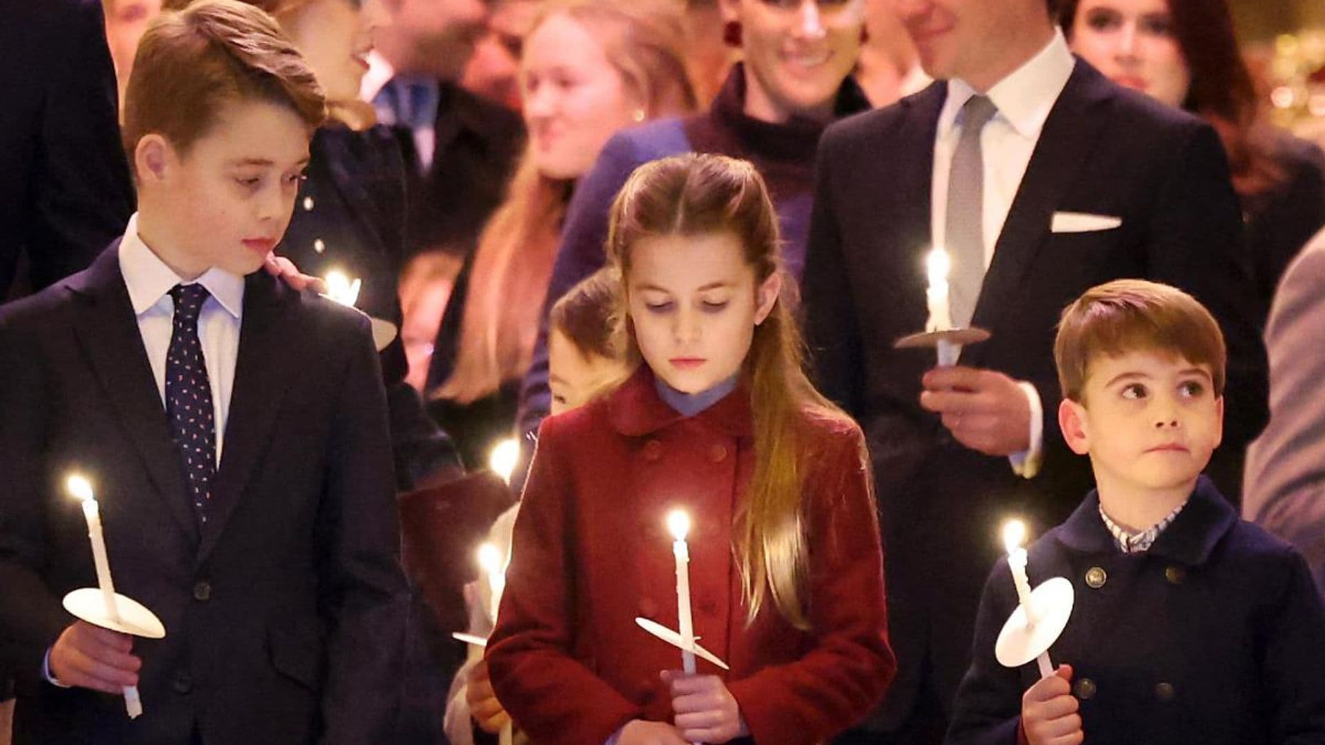 Prince Louis makes debut at mom’s Christmas carol service: Photos