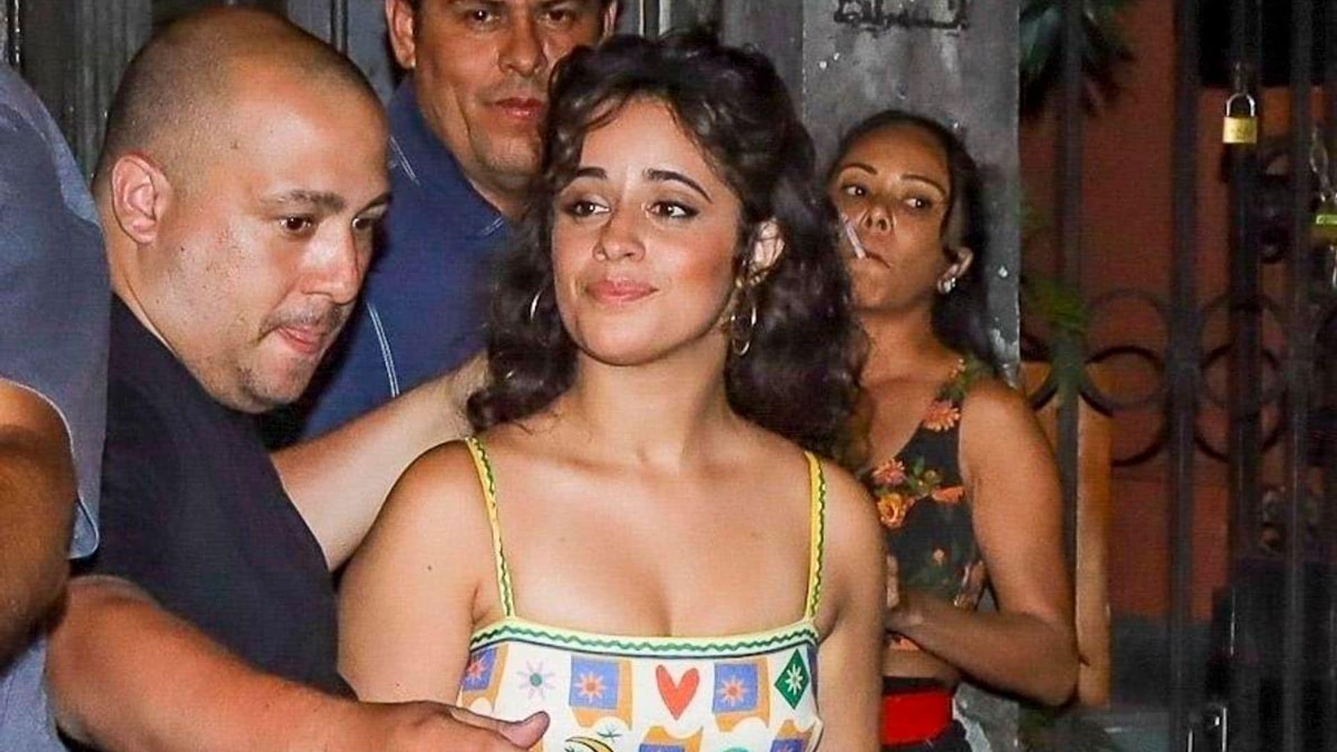 Camila Cabello experiences Brazilian love while leaving a bar in Rio de Janeiro