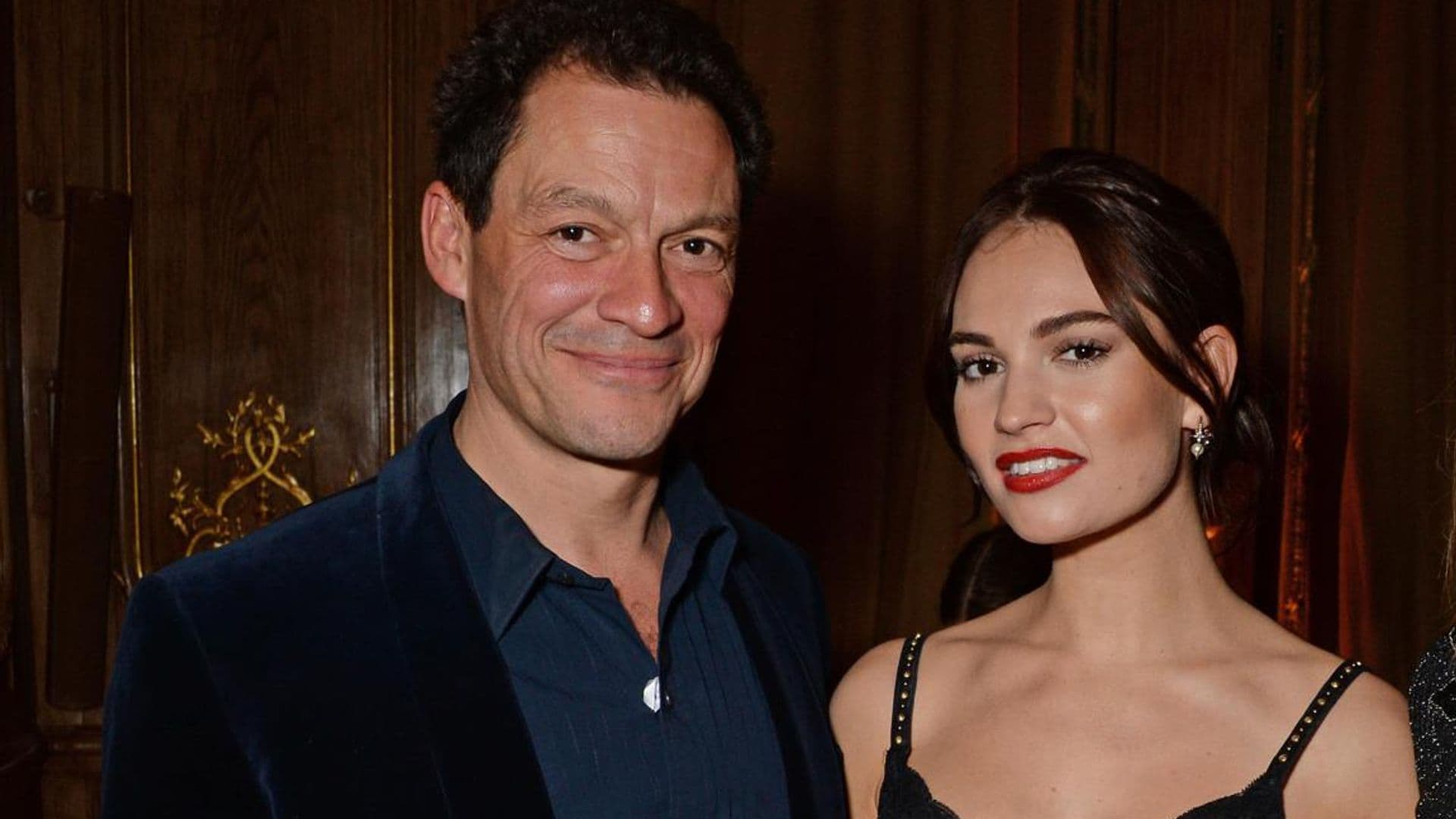 Lily James real life drama with co-star Dominic West