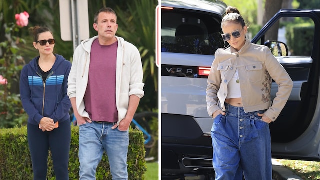 What is Jennifer Lopez doing while Ben Affleck and ex-wife, Jennifer  Garner, travel to Connecticut