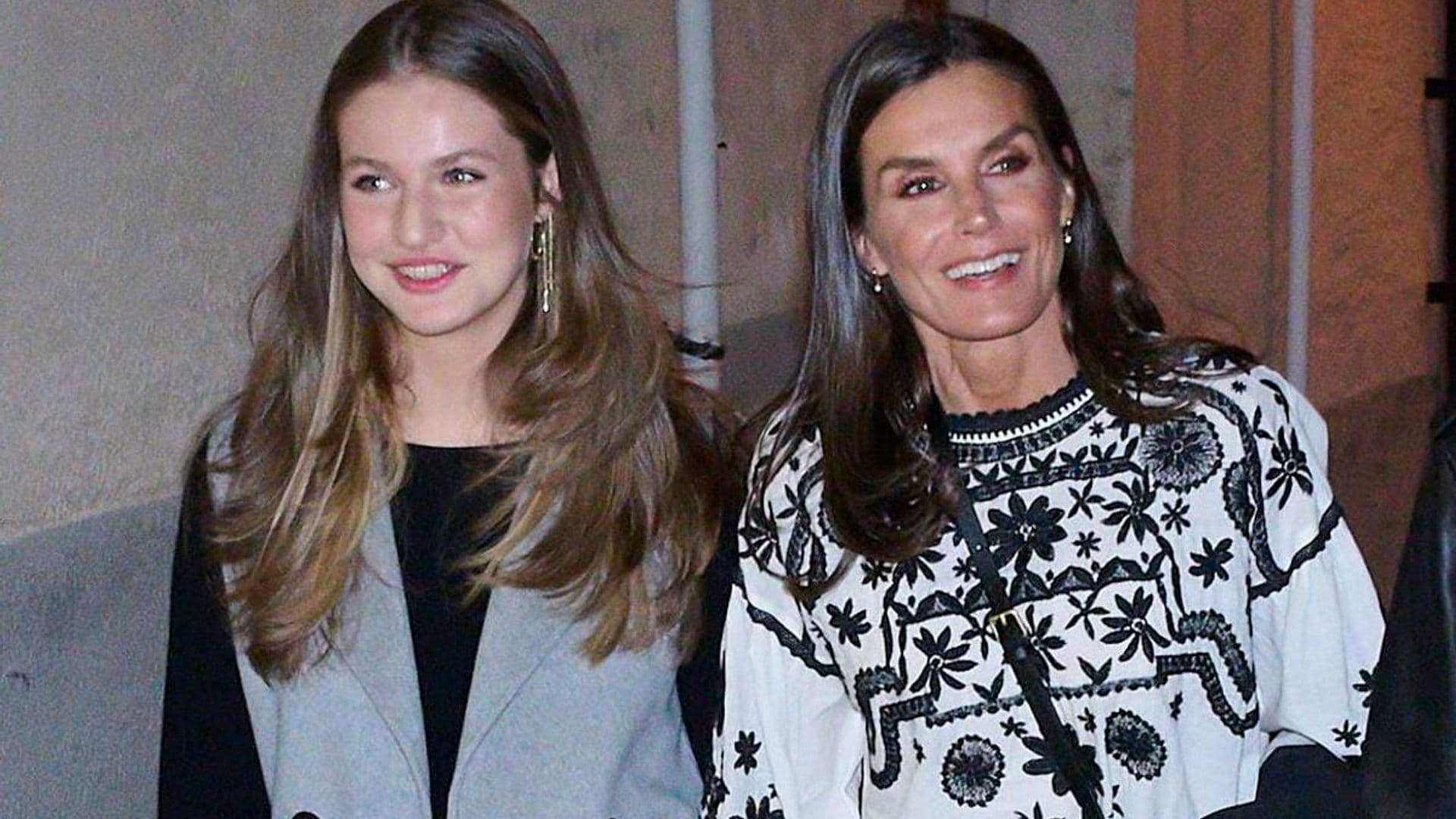 Queen Letizia steps out in top previously worn by daughter