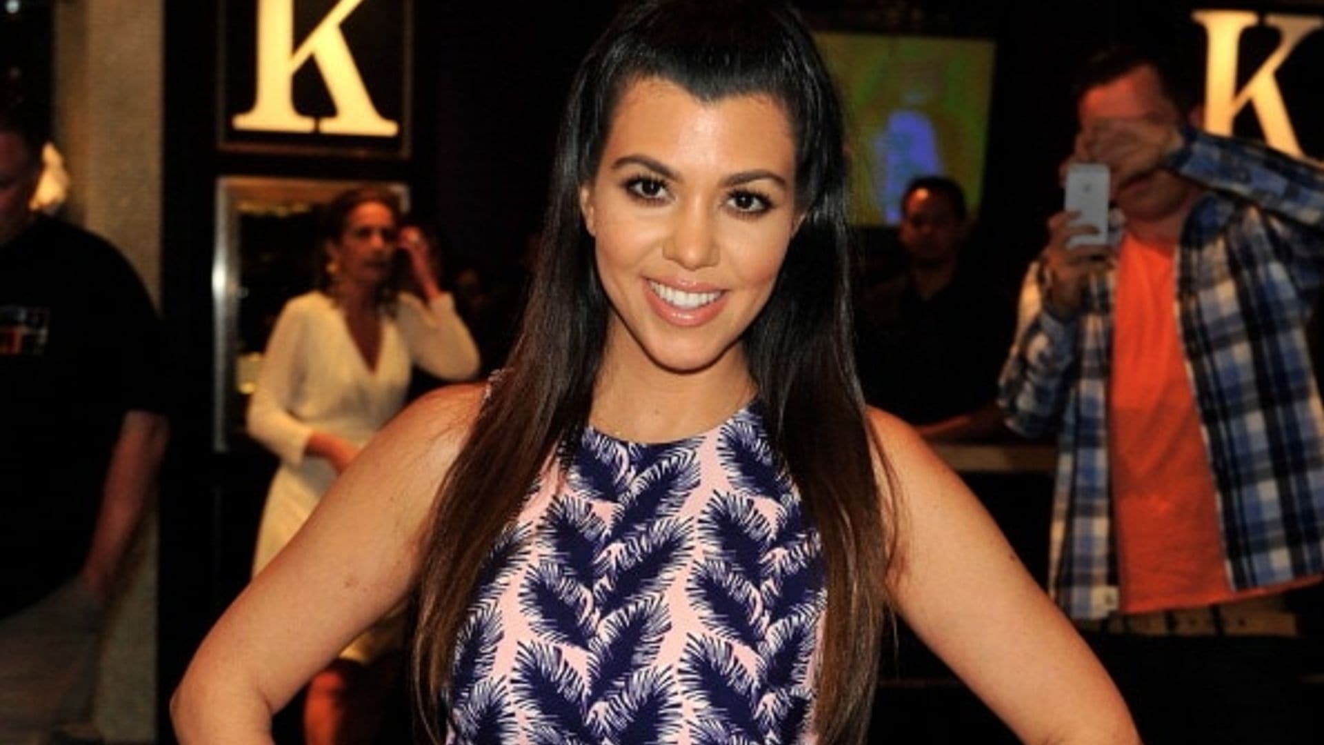 Kourtney Kardashian shows off post-baby abs six months after giving birth