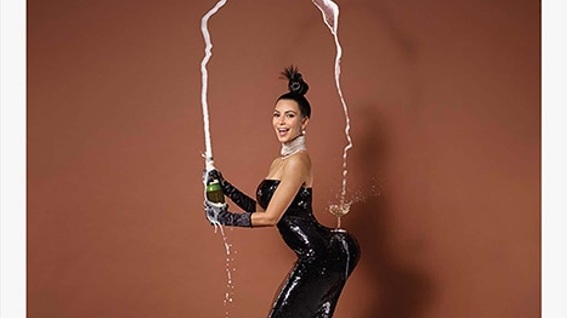 Kim replicated the famous photo "Champagne Incident"