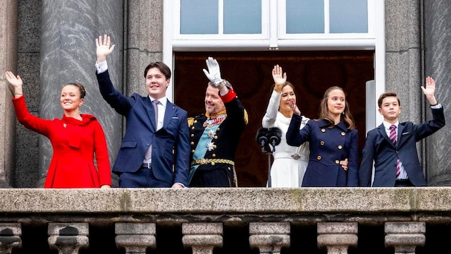 The honor Queen Mary's youngest kids received on King Frederik's accession day