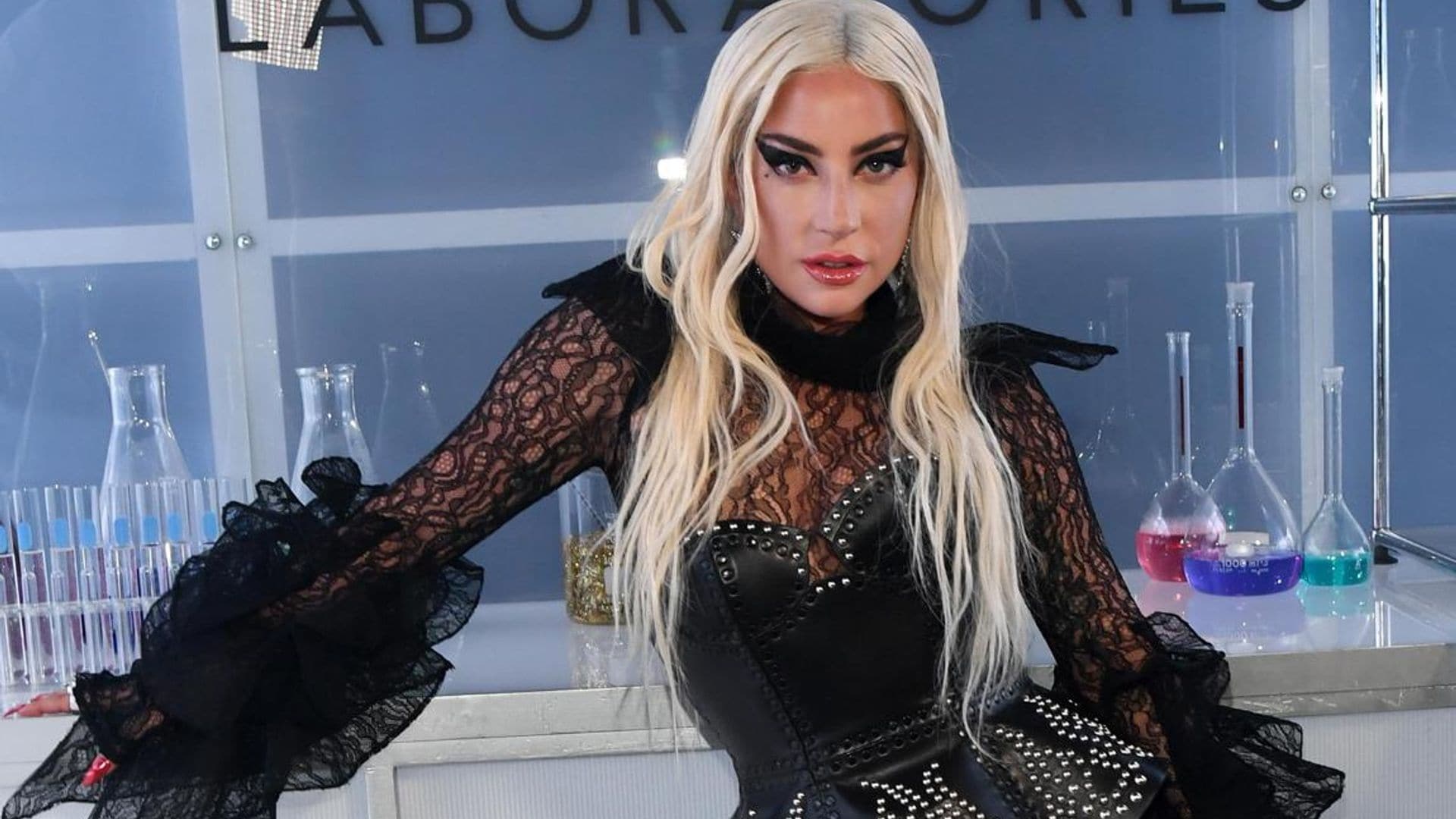 Lady Gaga rocks fiercest look yet at epic makeup line launch party