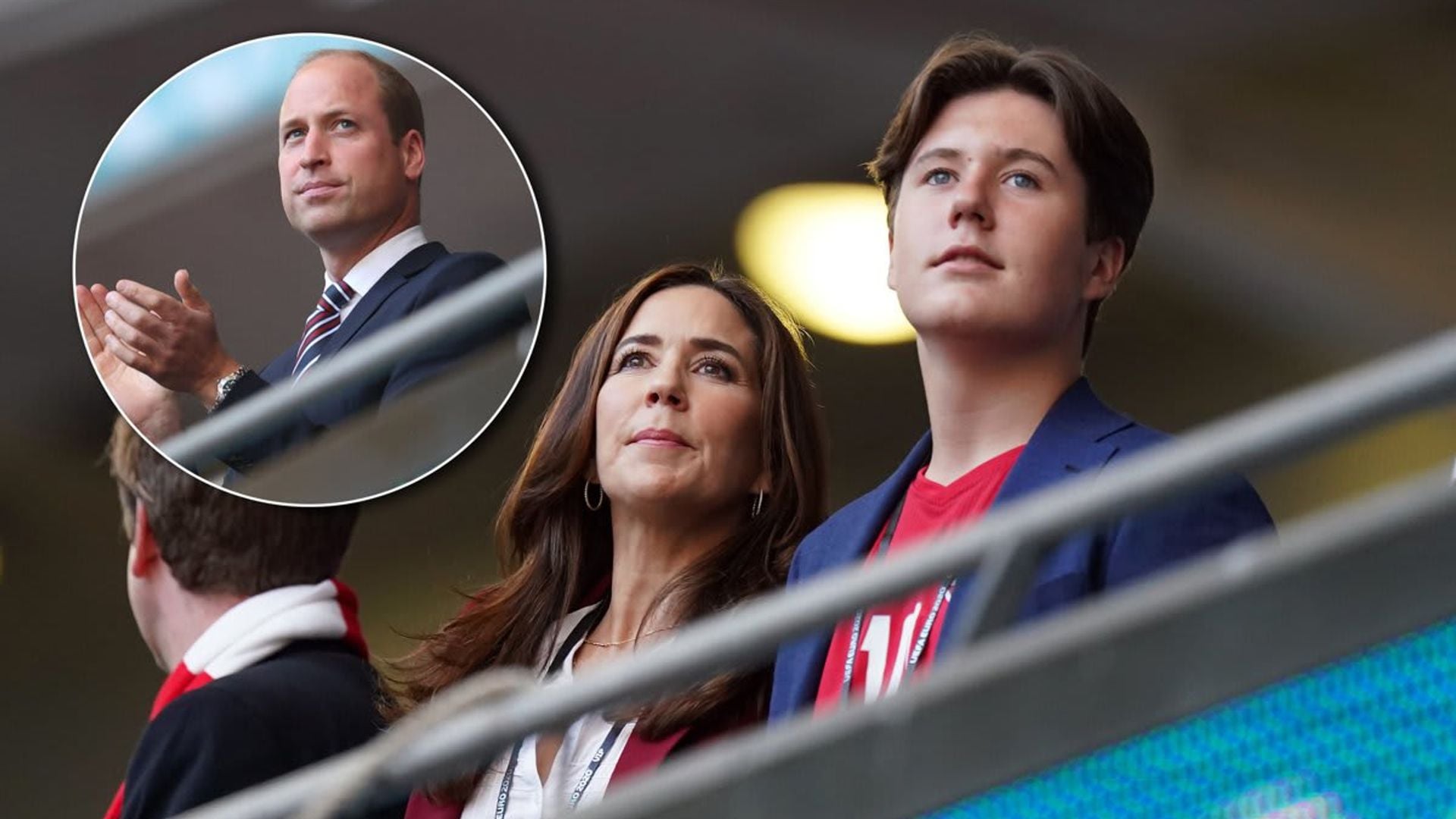 Crown Princess Mary and Prince William cheer on their soccer teams in London