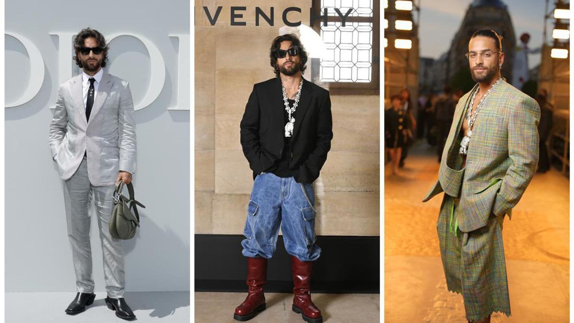 Maluma takes over Paris Fashion Week: See his amazing looks