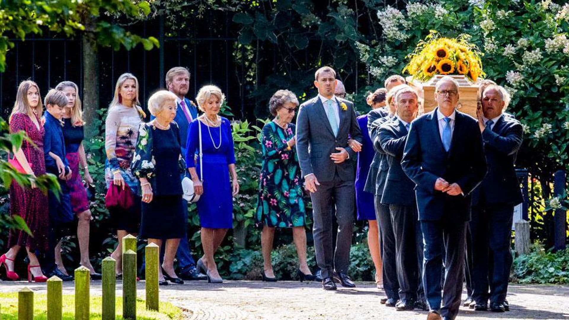 Queen Maxima and King Willem-Alexander attend Princess Christina's colorful funeral service