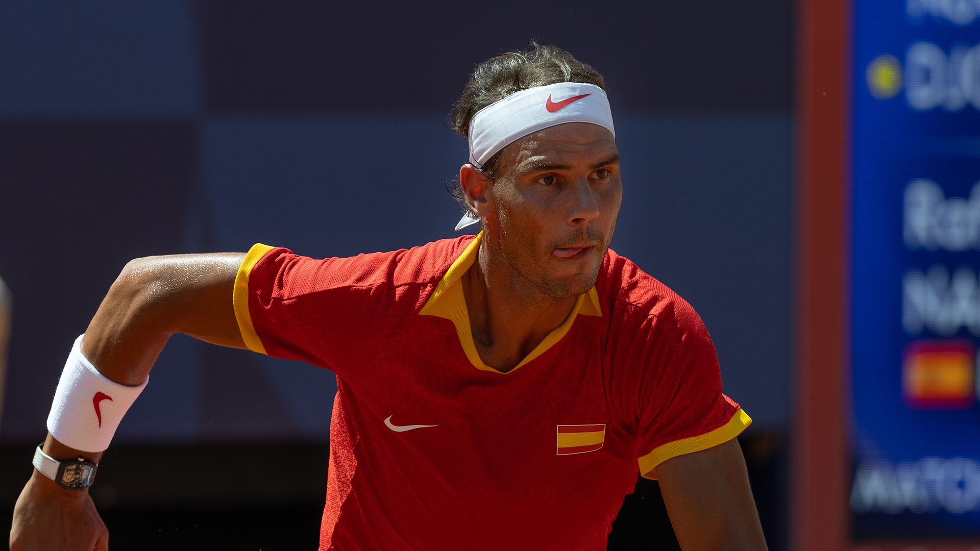 Rafael Nadal had the support of his family during his devastating loss