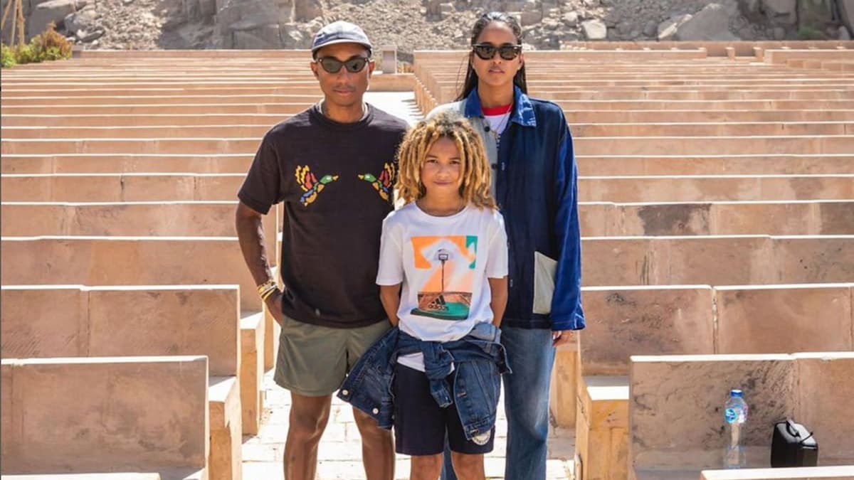 Pharrell Williams shares rare family photo