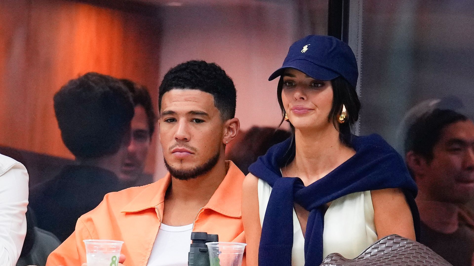 Devin Booker and Kendall Jenner attend the 2022 US Open Championship match at USTA Billie Jean King National Tennis Center on September 11, 2022, in the Flushing neighborhood of the Queens borough of New York City. 