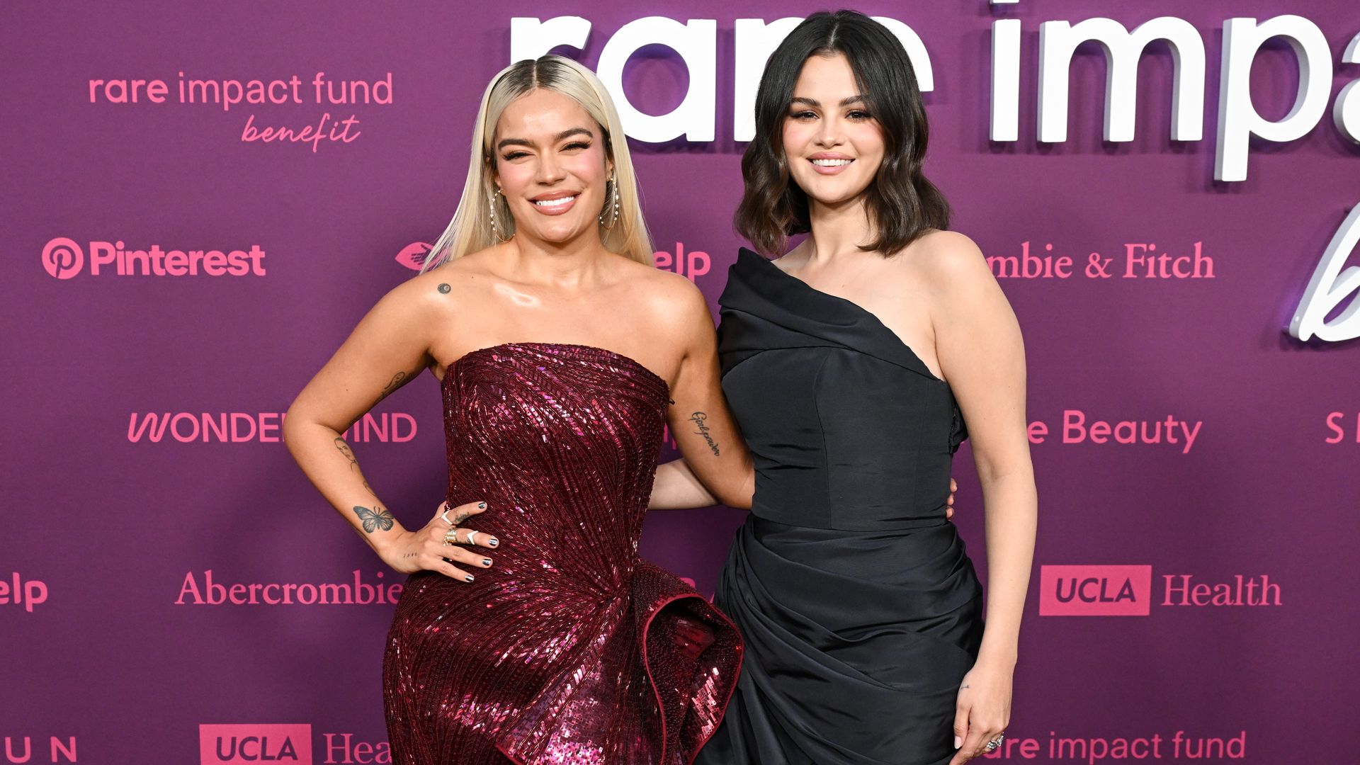 Karol G and Selena Gomez team up for a good cause in Los Angeles