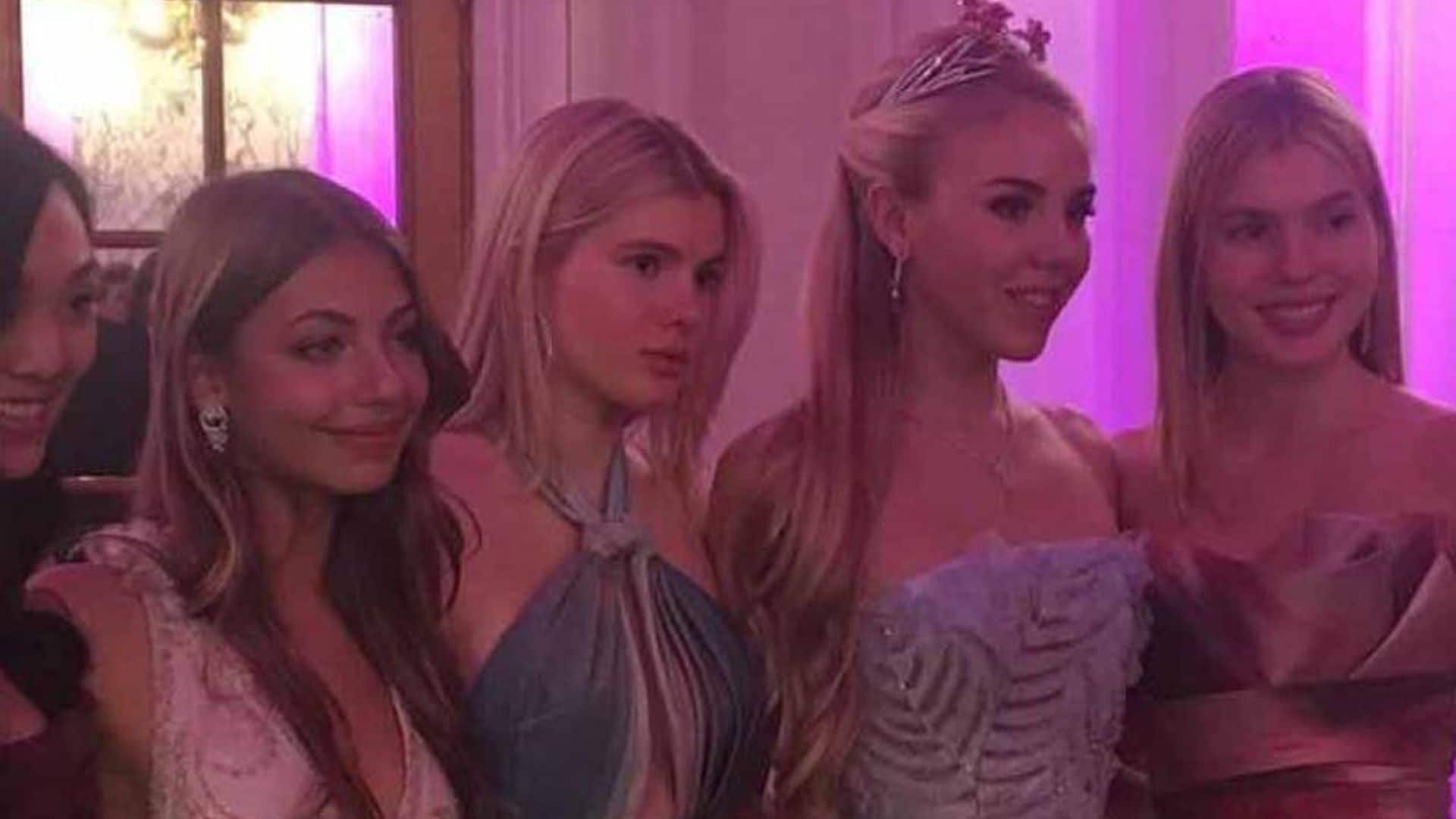 Julio Iglesias' twin daughters Victoria and Cristina dazzle at debutante Le Bal in Paris