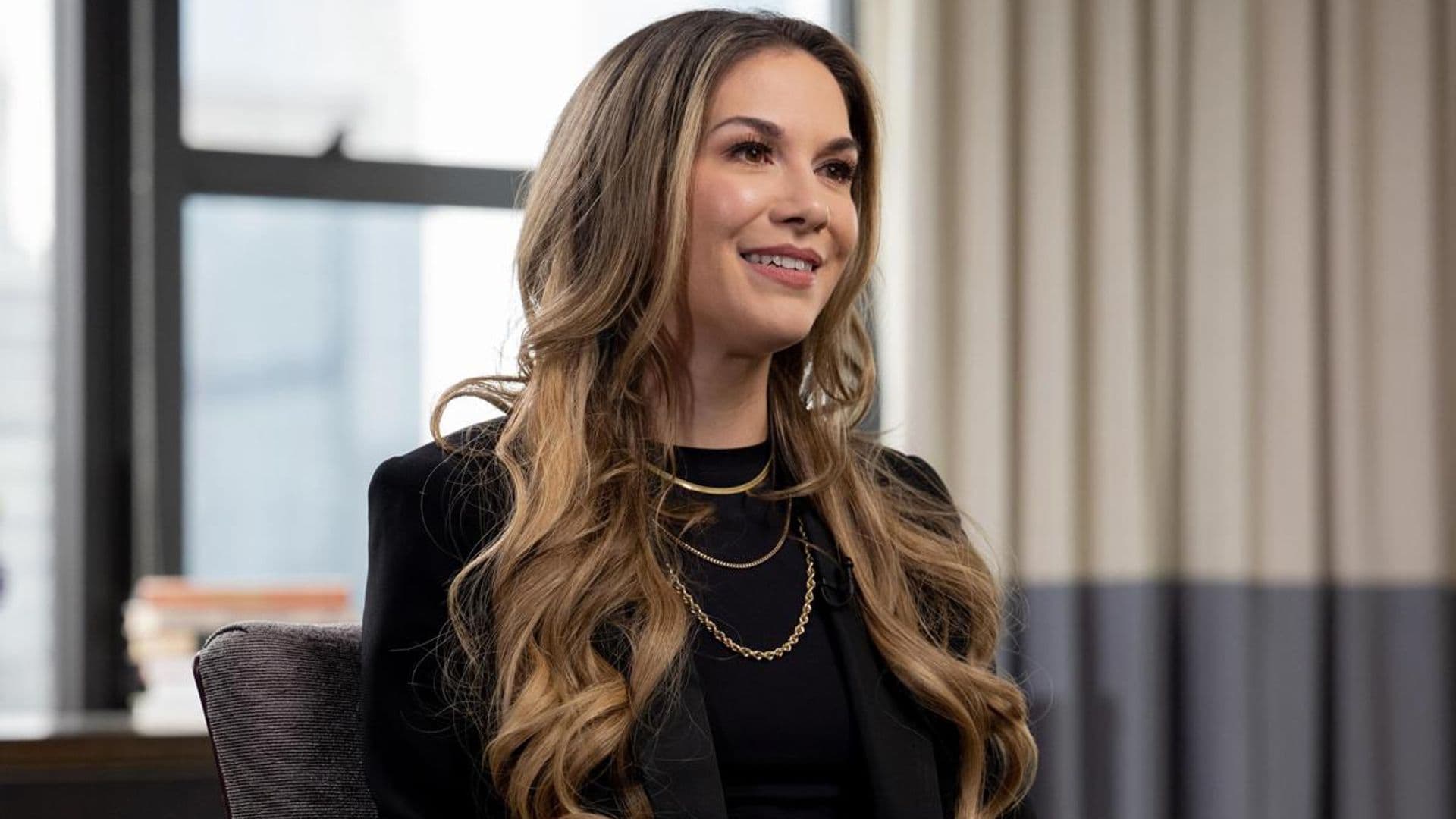 Allison Holker Boss shows the first hardcopy of the children’s book she wrote with tWitch