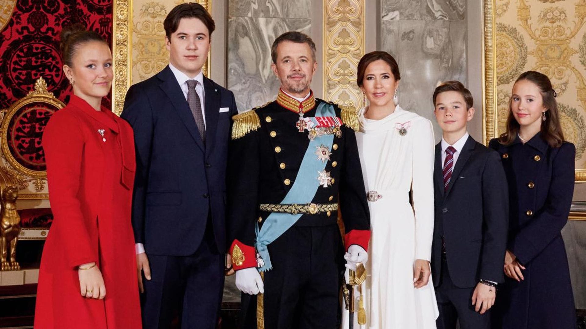 Queen Mary, King Frederik and family star in new official portraits