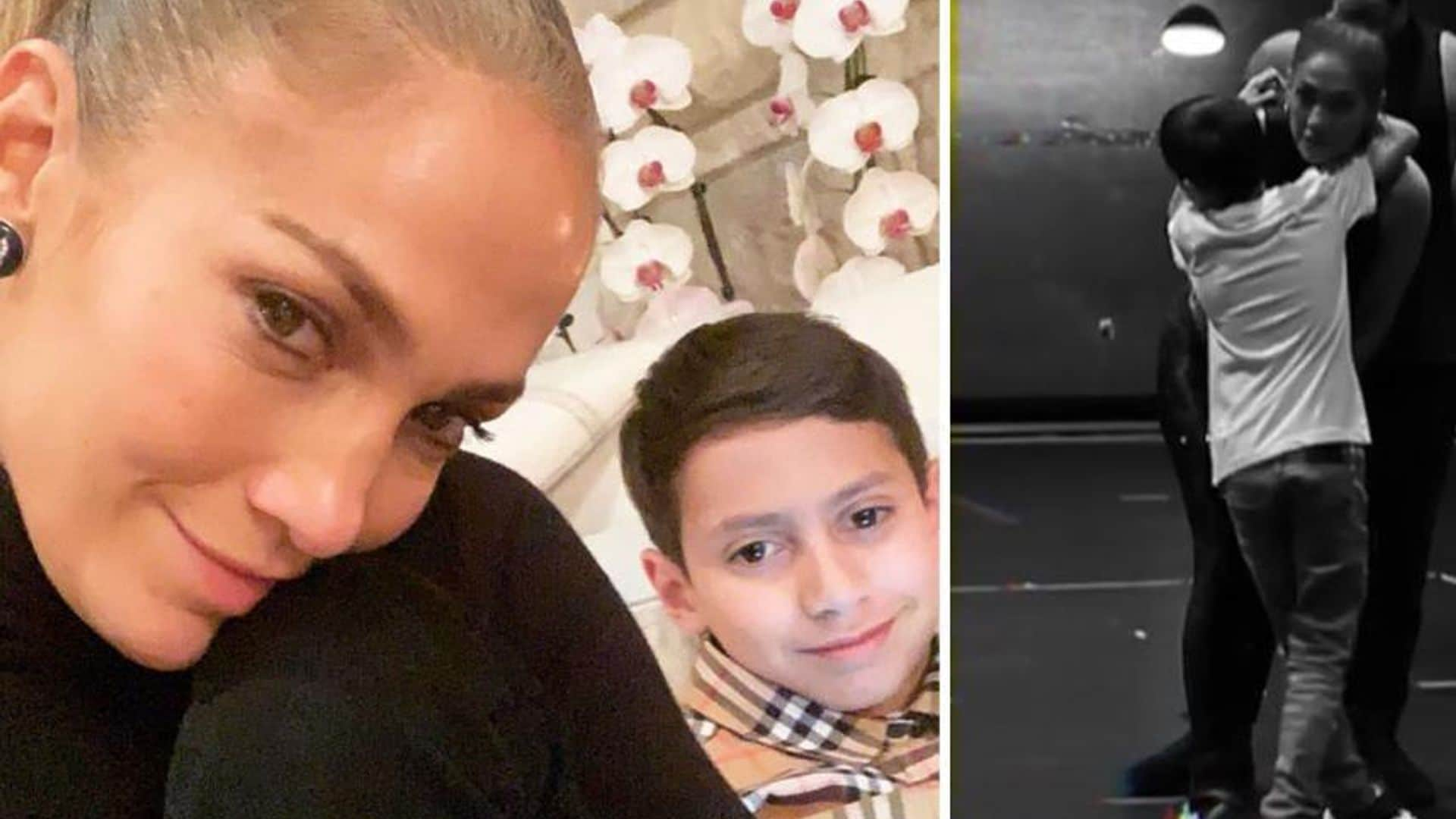 Marc Anthony and Jennifer Lopez’s son Max shares sweet backstage moment with mom in unseen video