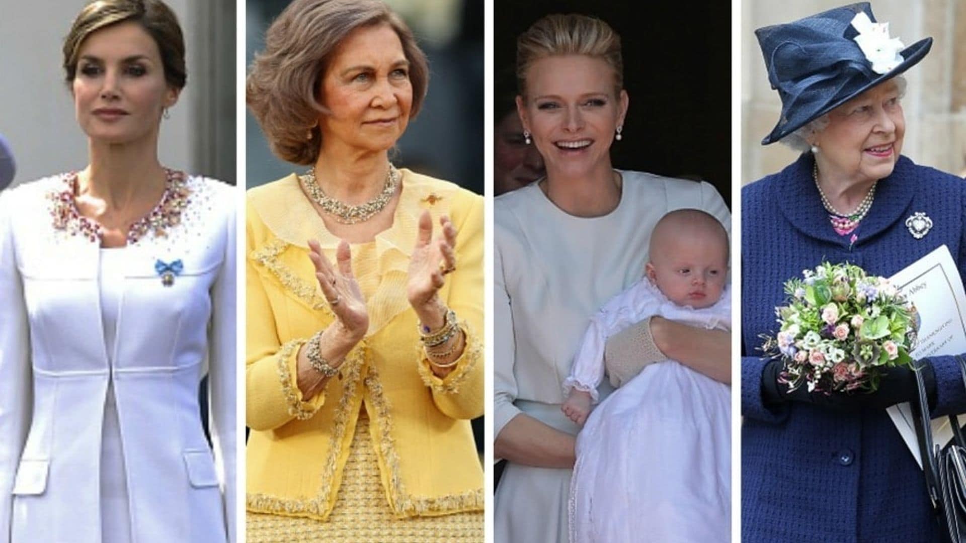 This week's best royal style: Princess Charlene, Queen Elizabeth, Queen Letizia