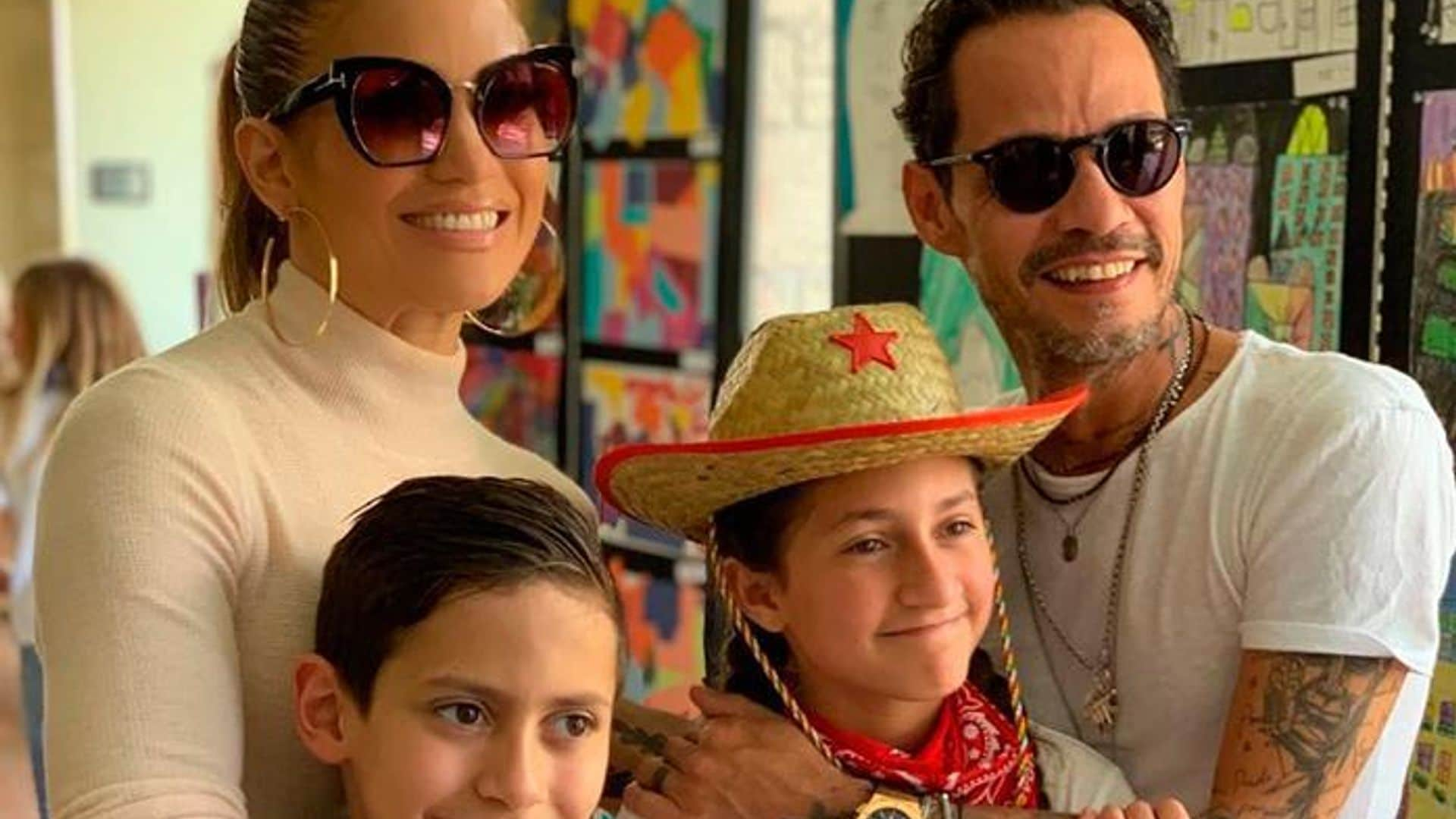 Jennifer Lopez’s kids look just like her and Marc Anthony in rare new photo