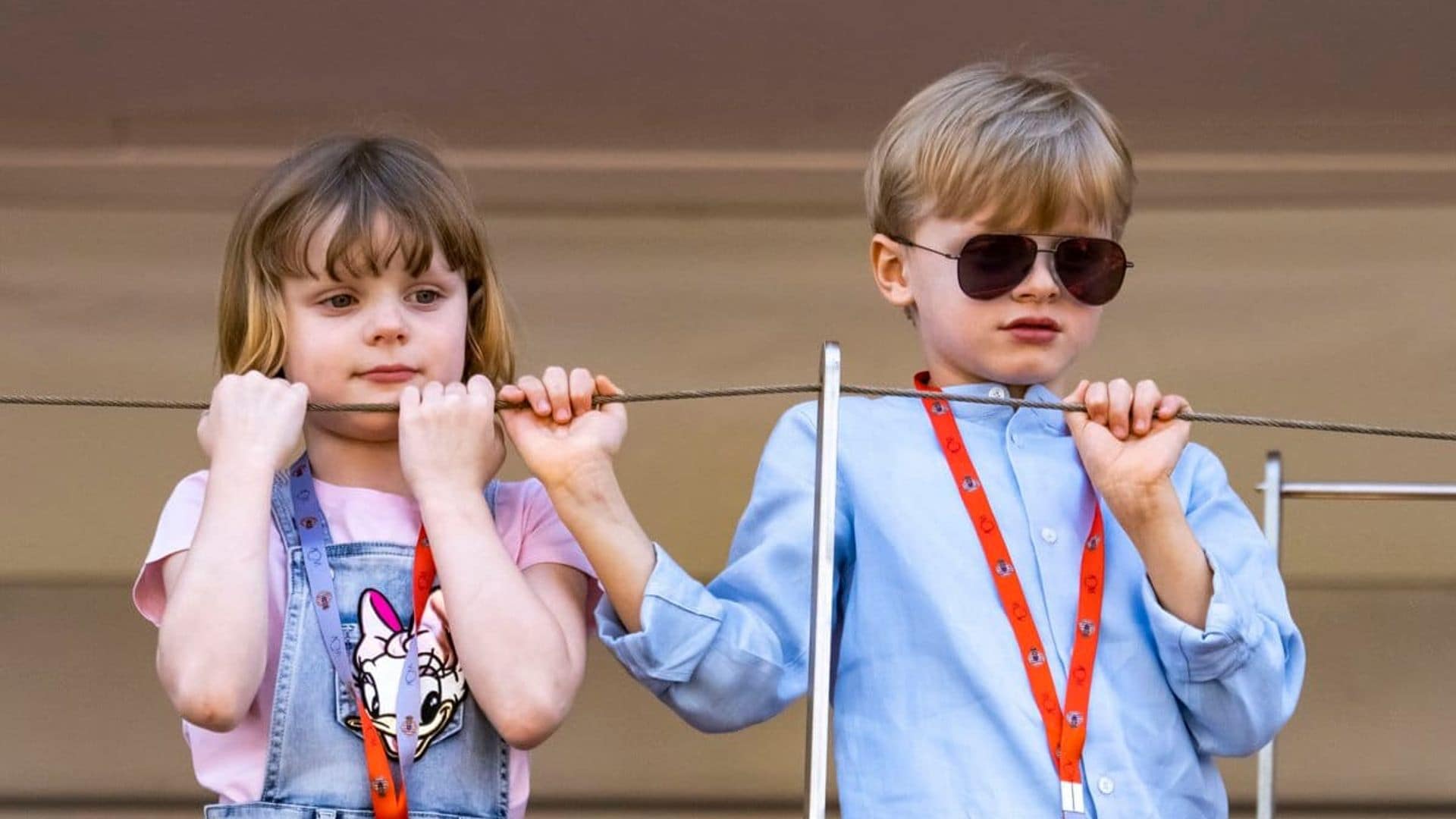 Princess Charlene and Prince Albert of Monaco’s twins return to school