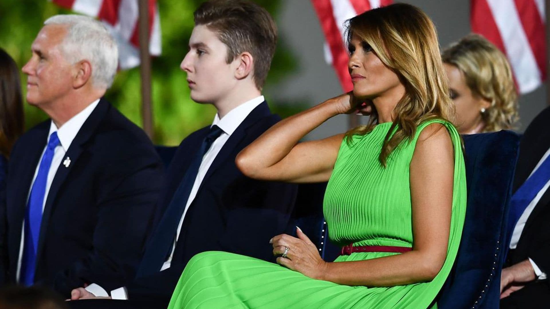 Barron Trump makes rare appearance alongside mom First Lady Melania Trump