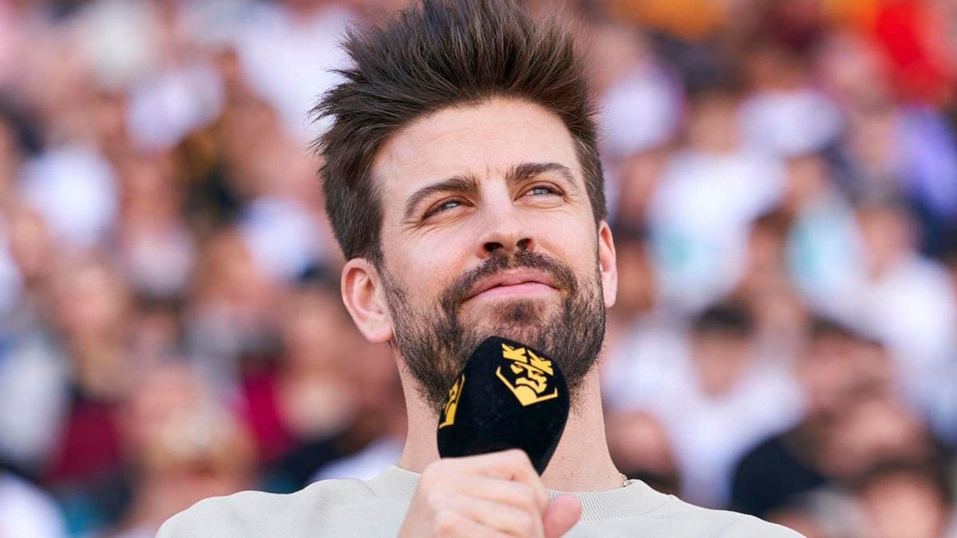 Gerard Piqué was accompanied by his kids and Clara Chia on King’s League final