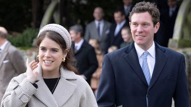 Princess Eugenie's baby bump on display at wedding