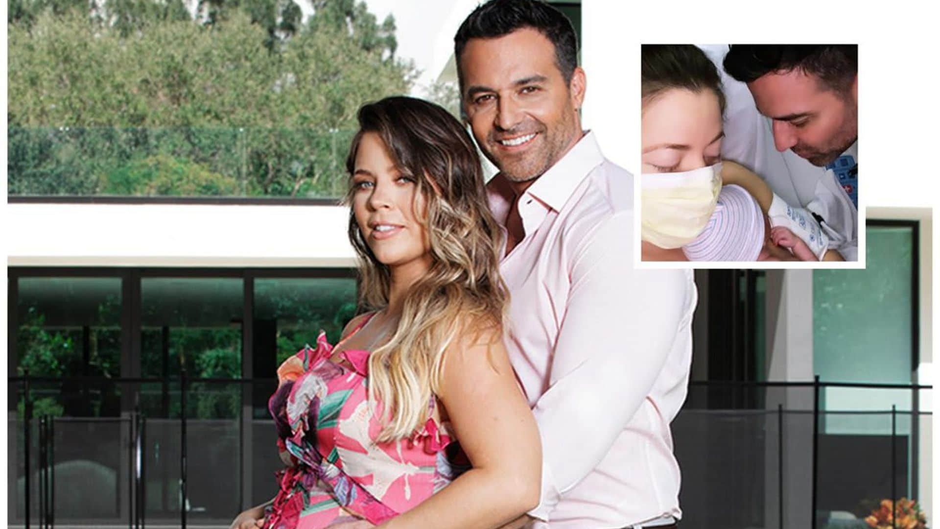 Ximena Duque gives birth to her third child, little Skye