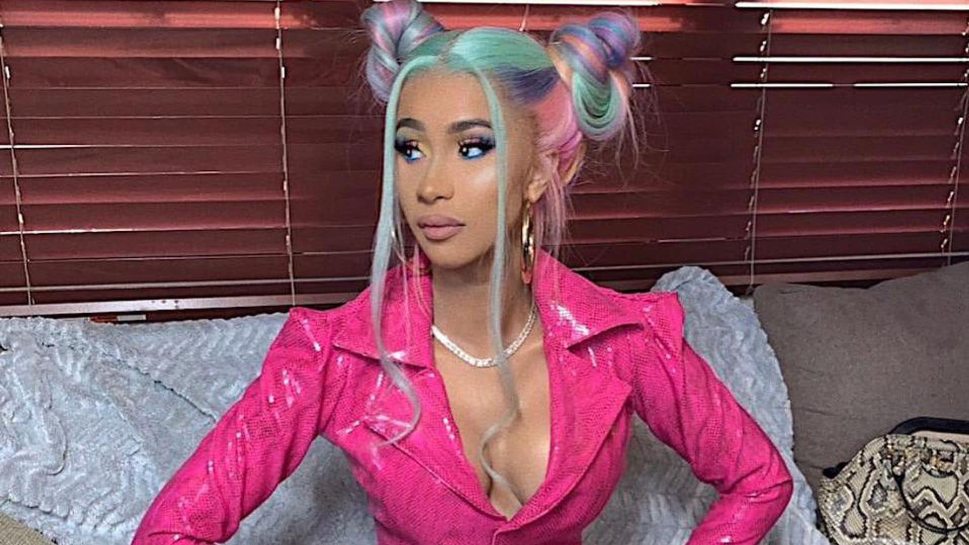 Cardi B wears no makeup and shows off her natural hair – check out her look