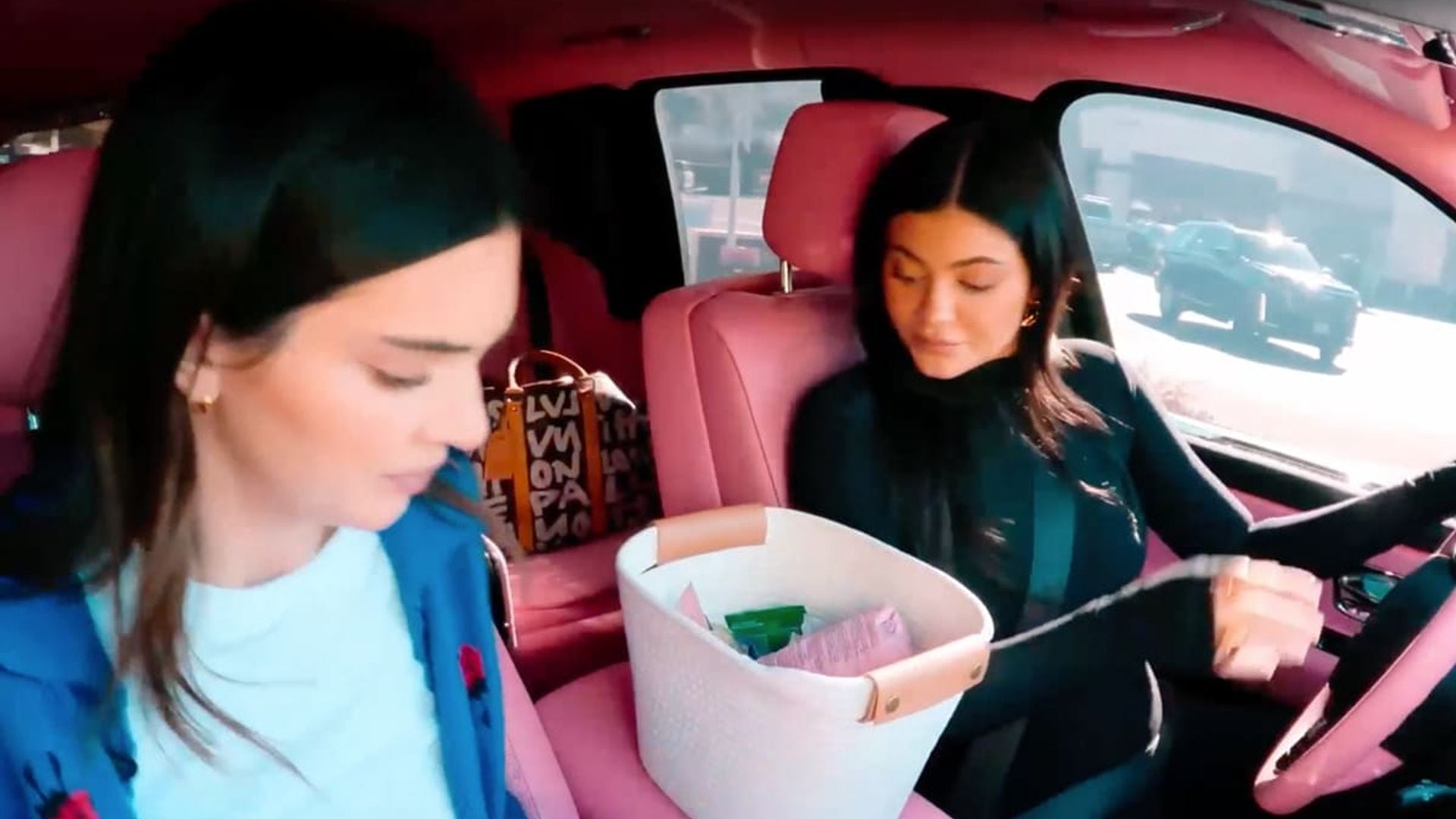 Kylie Jenner had a basket full of snacks in her car to satisfy her pregnancy cravings