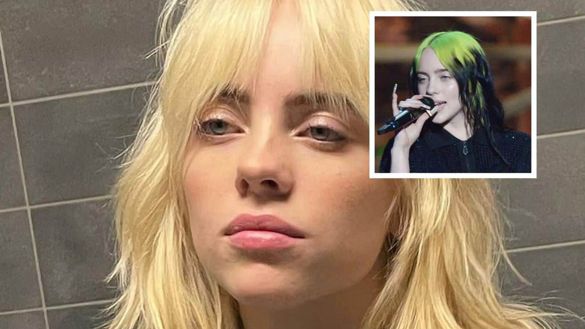 Billie Eilish shocks everyone revealing her iconic hair was actually a wig