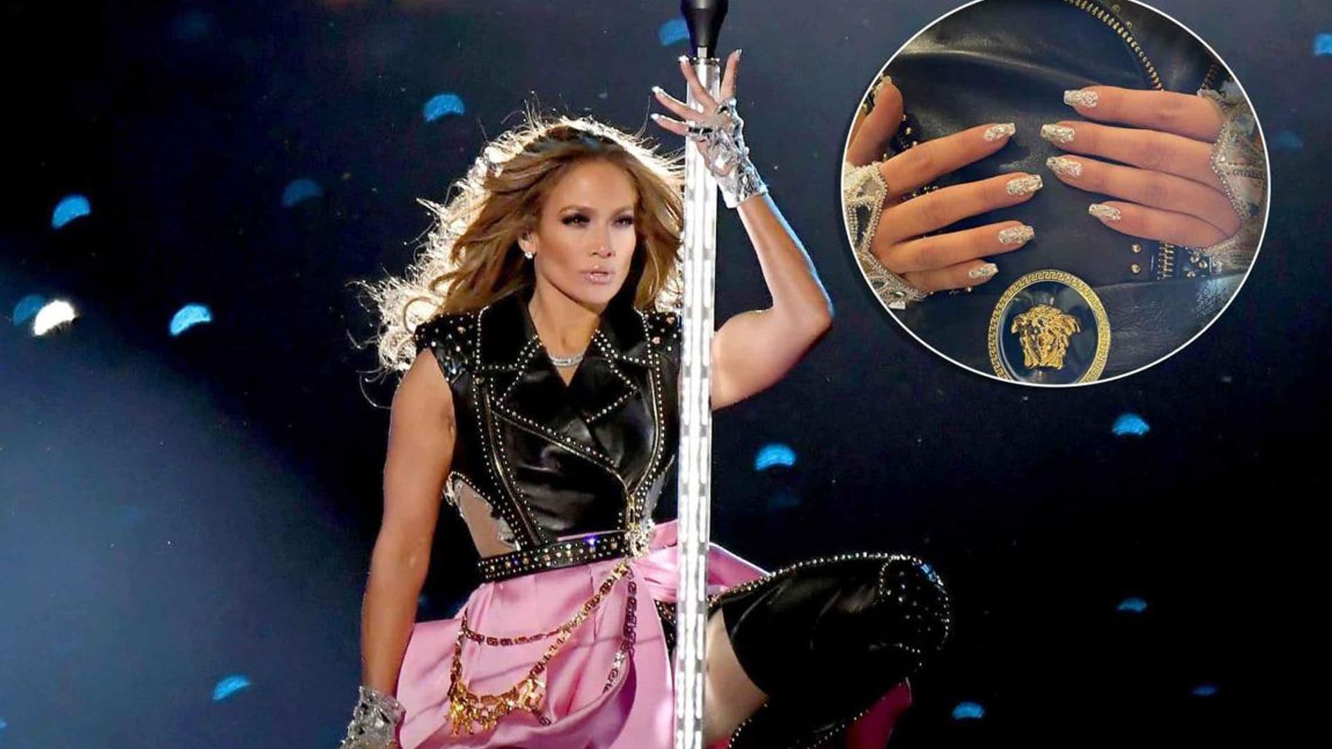 Jennifer Lopez’s Super Bowl nails shined as bright as her performance