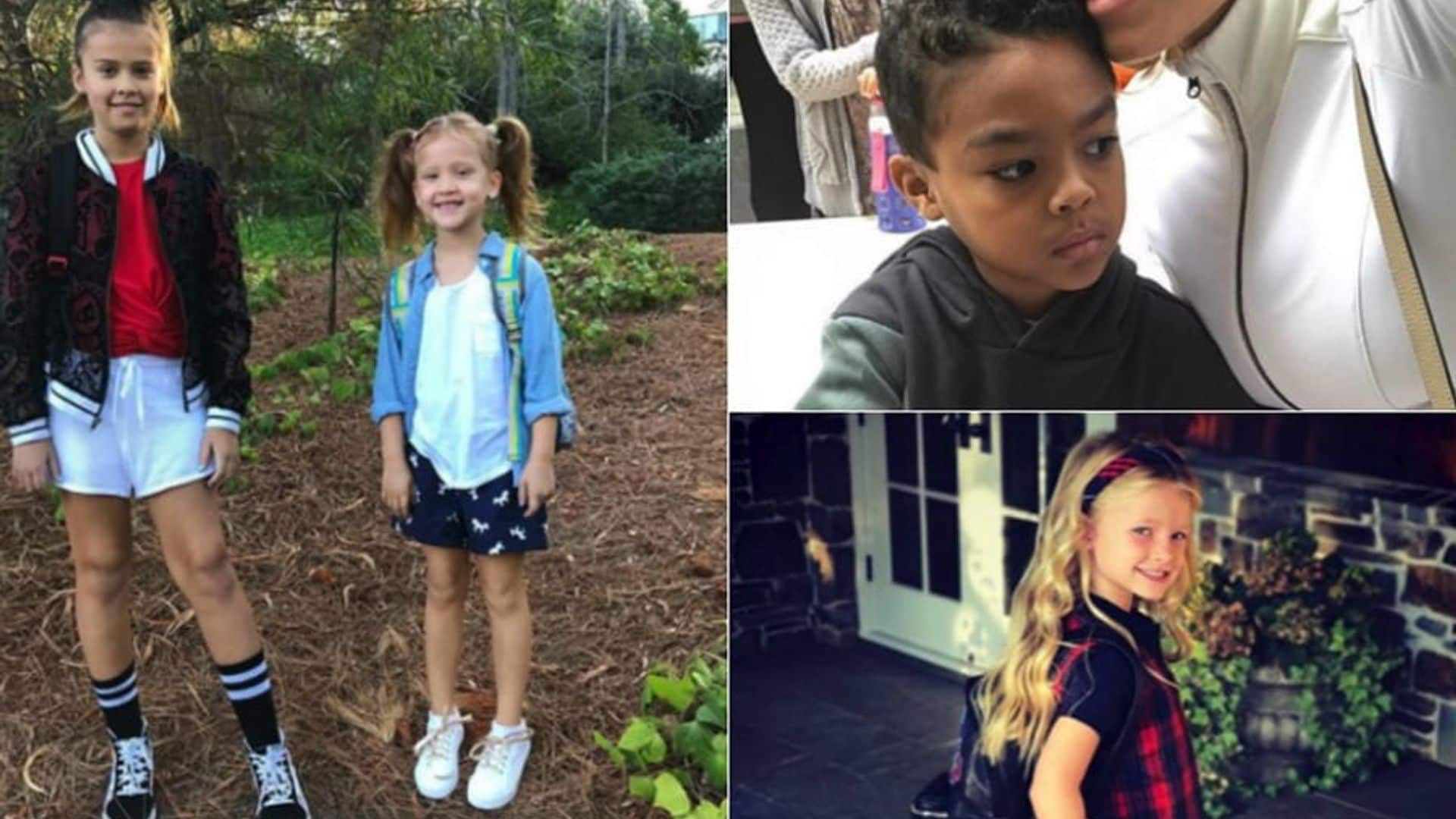 Celebrity parents send their kids back to school