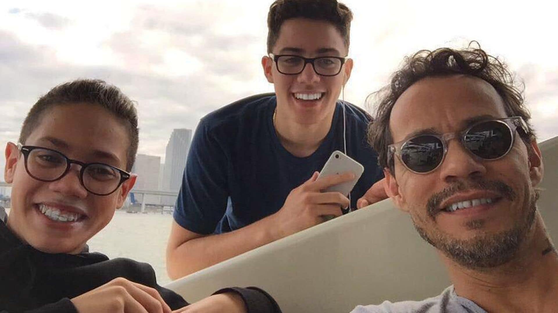 Marc Anthony with his boys and more heartthrob father-son teams