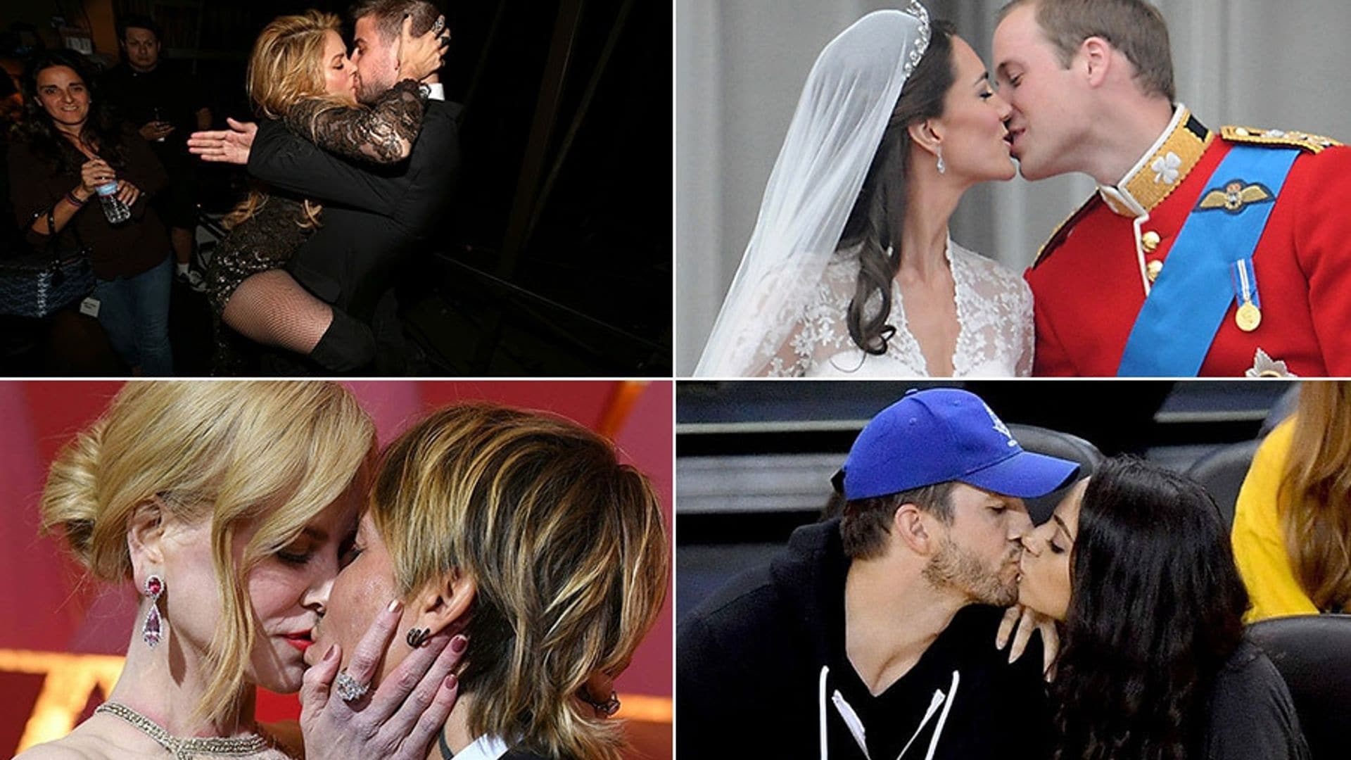 The best celebrity kisses: famous couples packing on the PDA