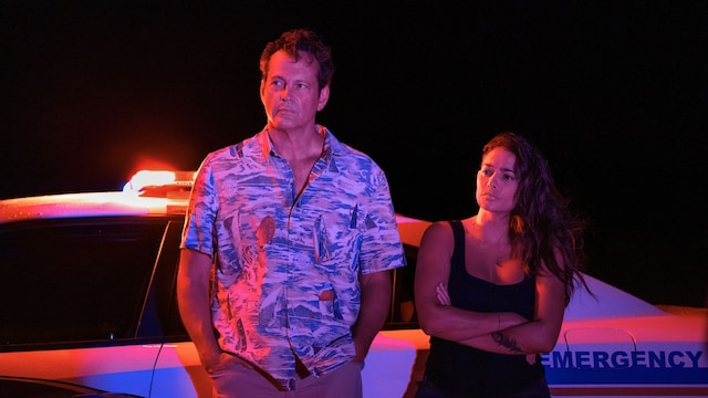 Vince Vaughn and Natalie Martinez in "Bad Monkey"