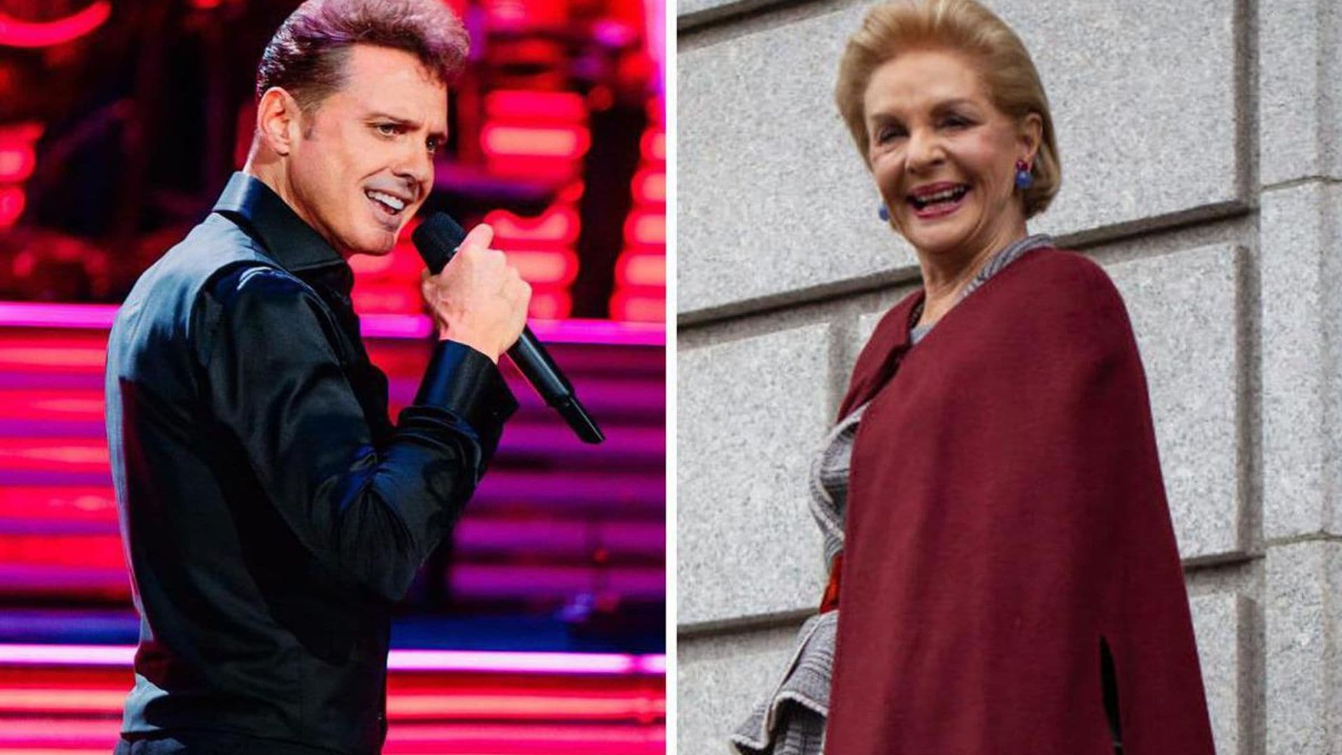 Luis Miguel pampers Carolina Herrera during his concert in New York