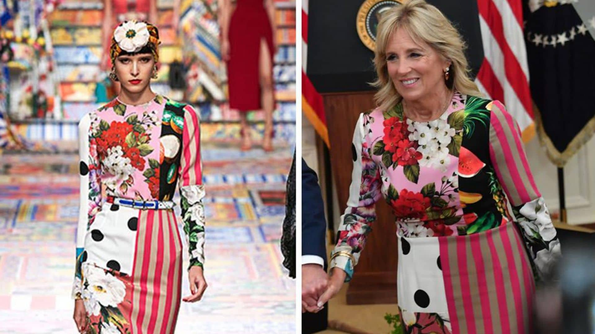 All about the $2700 Dolce & Gabbana dress Jill Biden wore