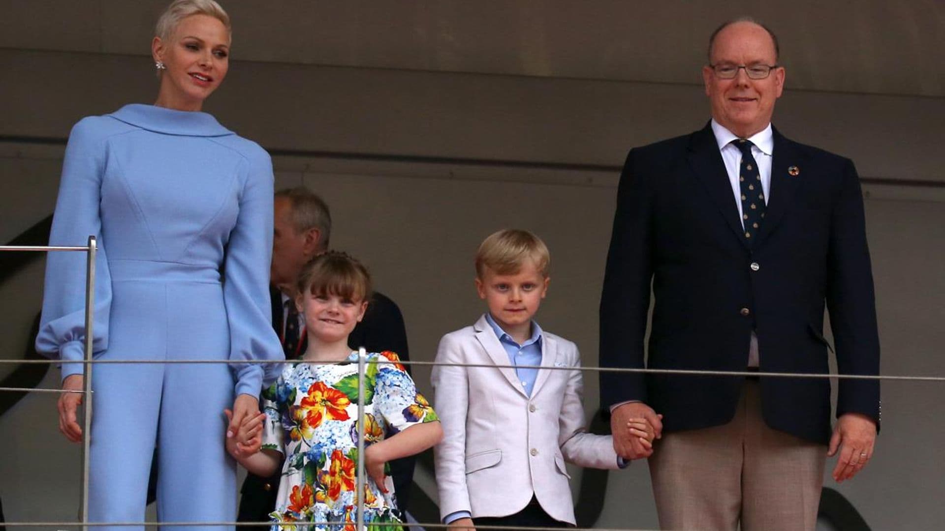 Princess Charlene shares adorable photo of twins dressed in costumes