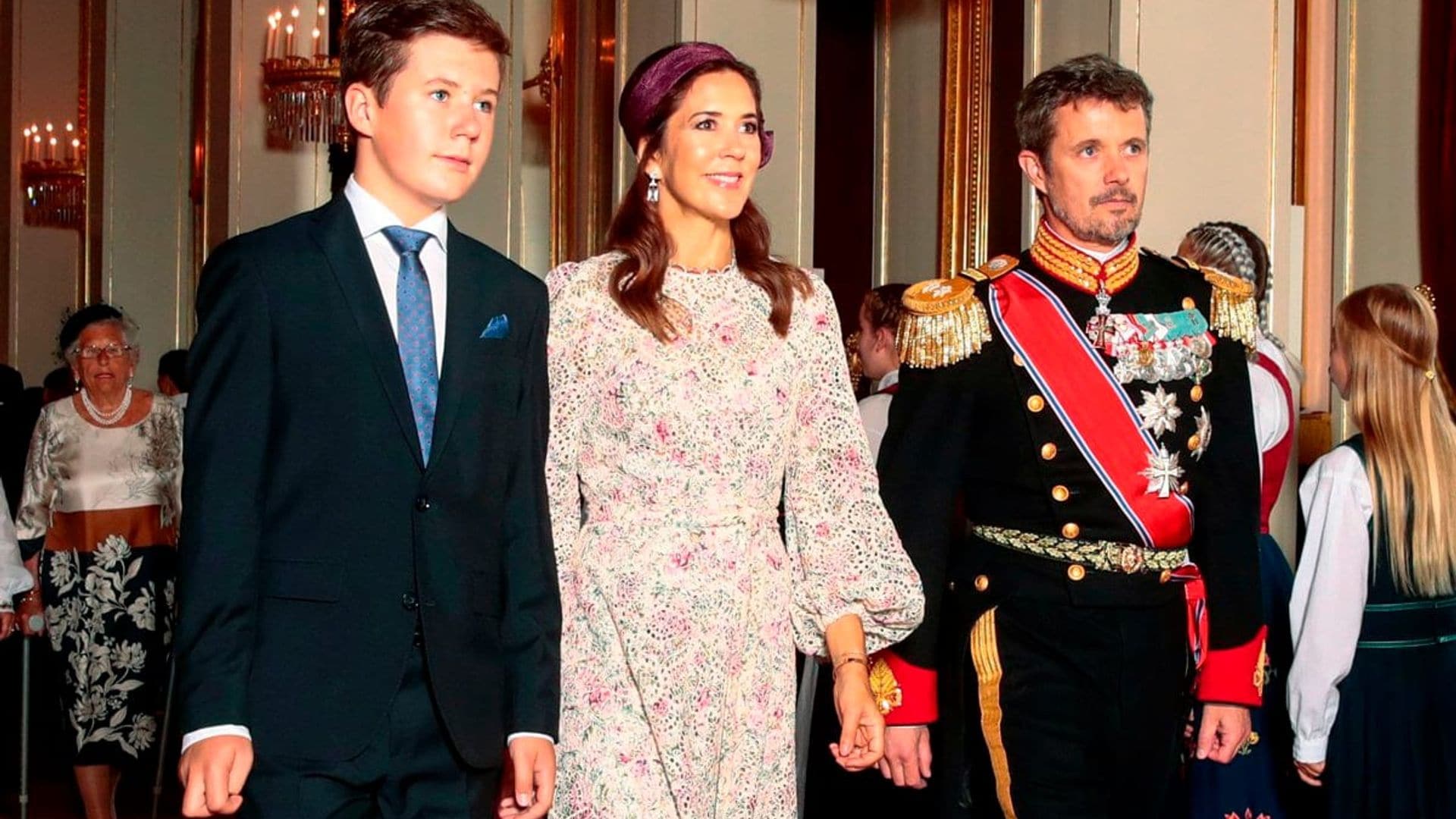 Crown Princess Mary's son makes first appearance since testing positive for COVID-19