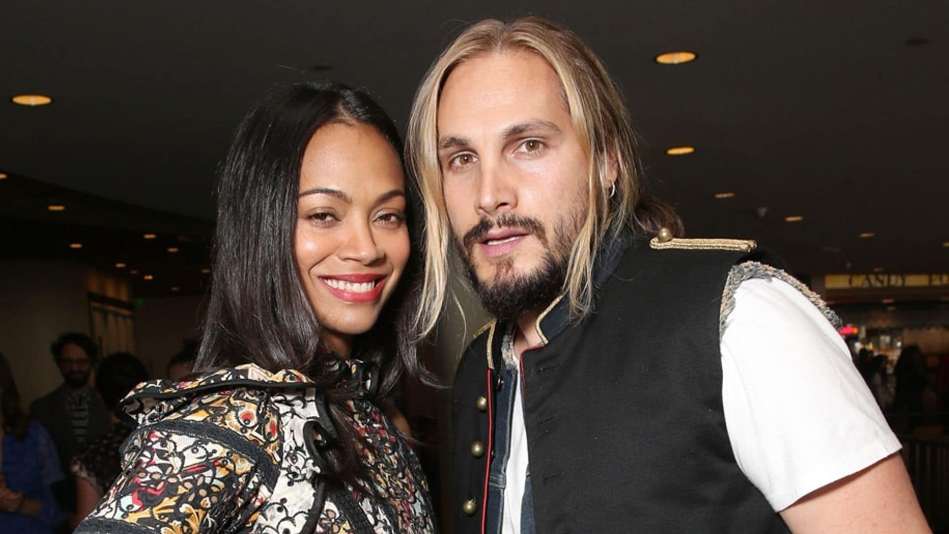 Zoe Saldana and Marco Perego Saldana