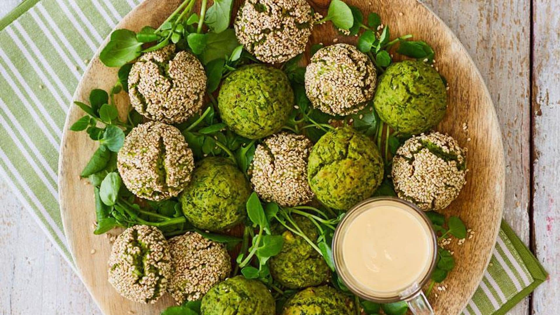 The perfect bite: green falafel recipe to wow at your next chica's night out