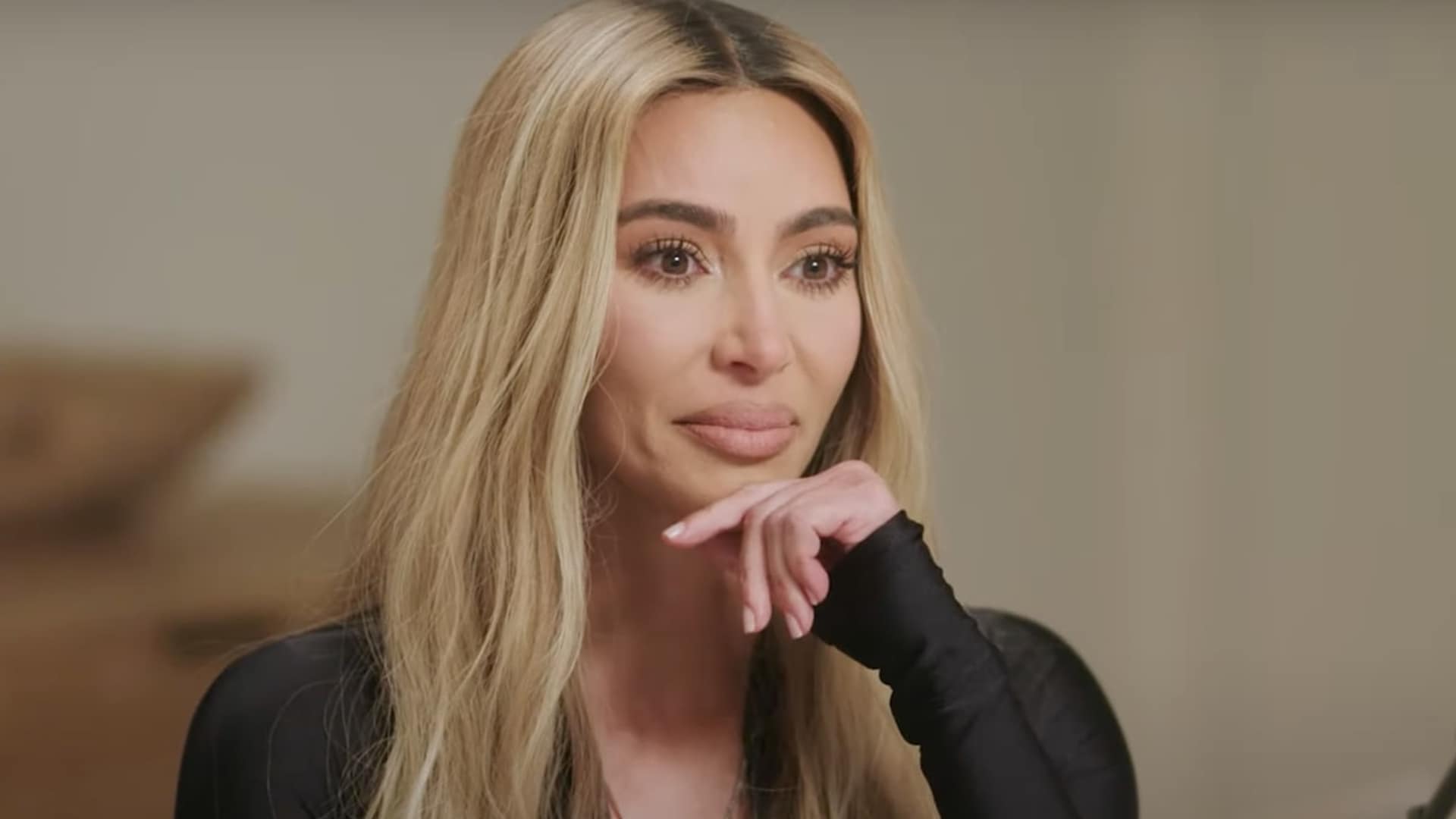 Kim Kardashian was brought to tears while talking about Kanye West on the Angie Martinez IRL podcast