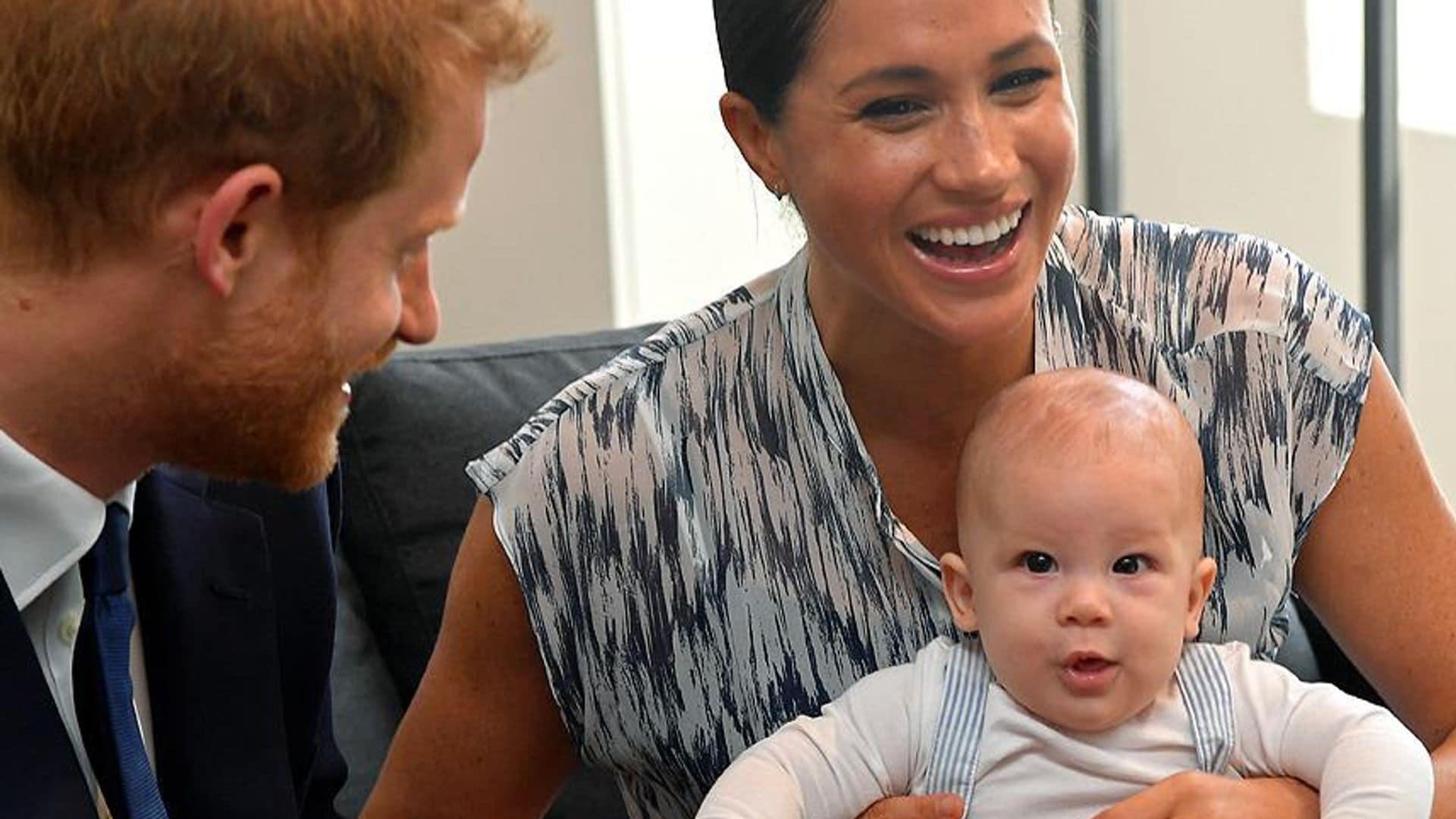 Archie Harrison with Meghan Markle and Prince Harry