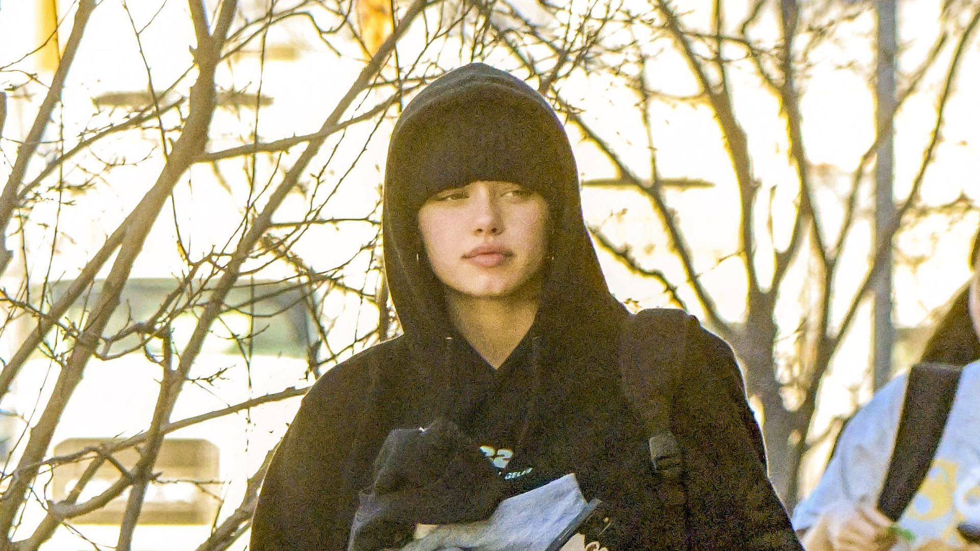 Shiloh Jolie Pitt looks cozy in hoodie and sweats as she goes to a dance class with a friend