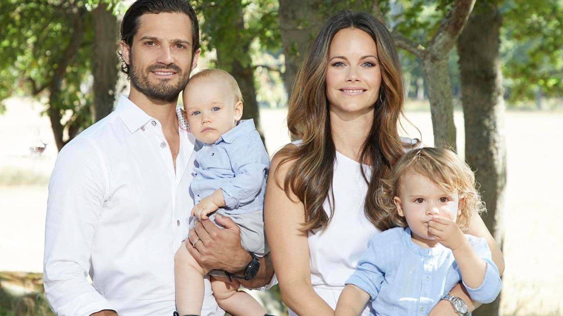 Prince Carl Philip and Princess Sofia of Sweden release new picture of sons Gabriel and Alexander