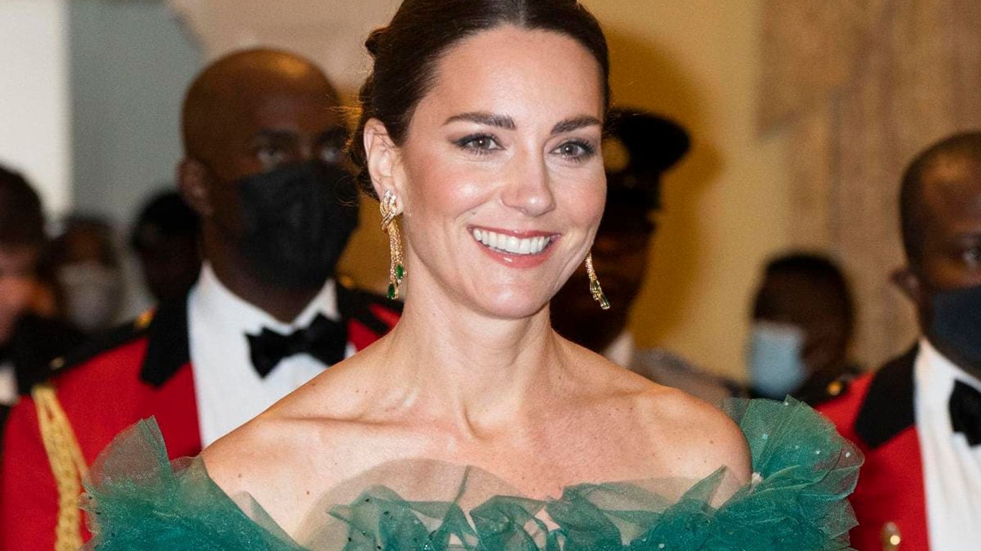 Kate Middleton looks every inch a future Queen Consort in a glittering gown