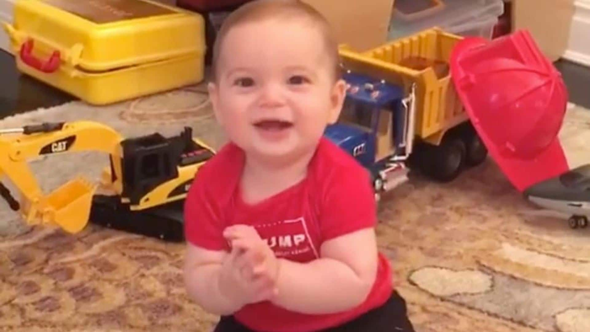 Ivanka Trump's baby boy Theo adorably congratulates 'grandpa' Donald on presidential win