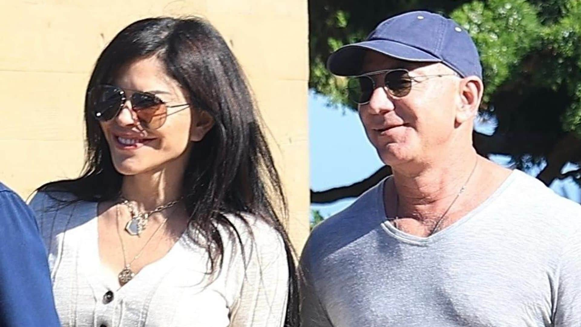 Jeff Bezos and Lauren Sanchez are all smiles after a Father’s Day dinner at Nobu