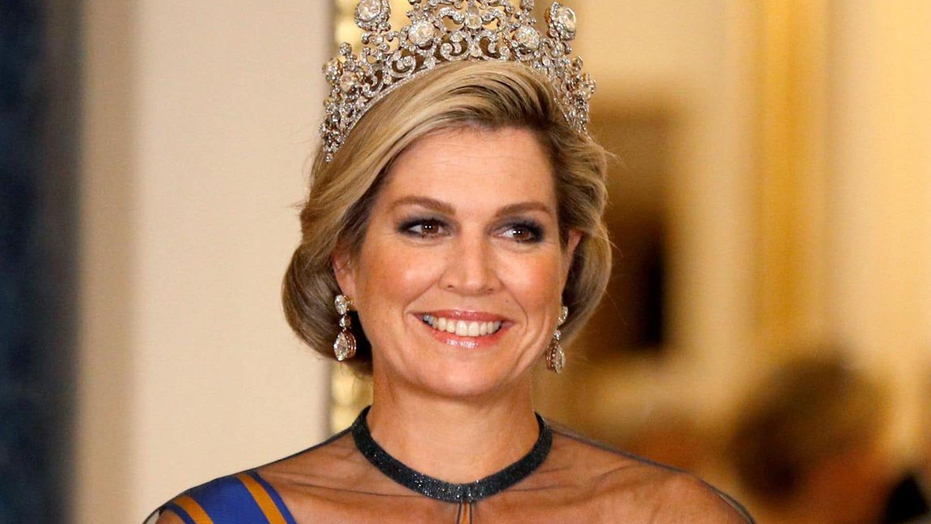 Queen Maxima dazzles in $2,395 shoes that would make Cinderella jealous